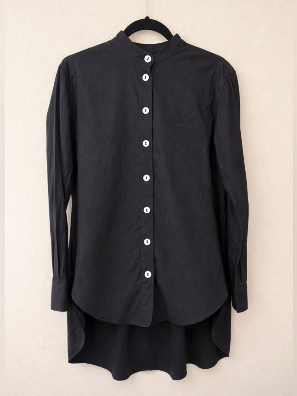 VIVIENNE WESTWOOD Anglomania Black Button Front Orb Logo Size I Size Small RARE